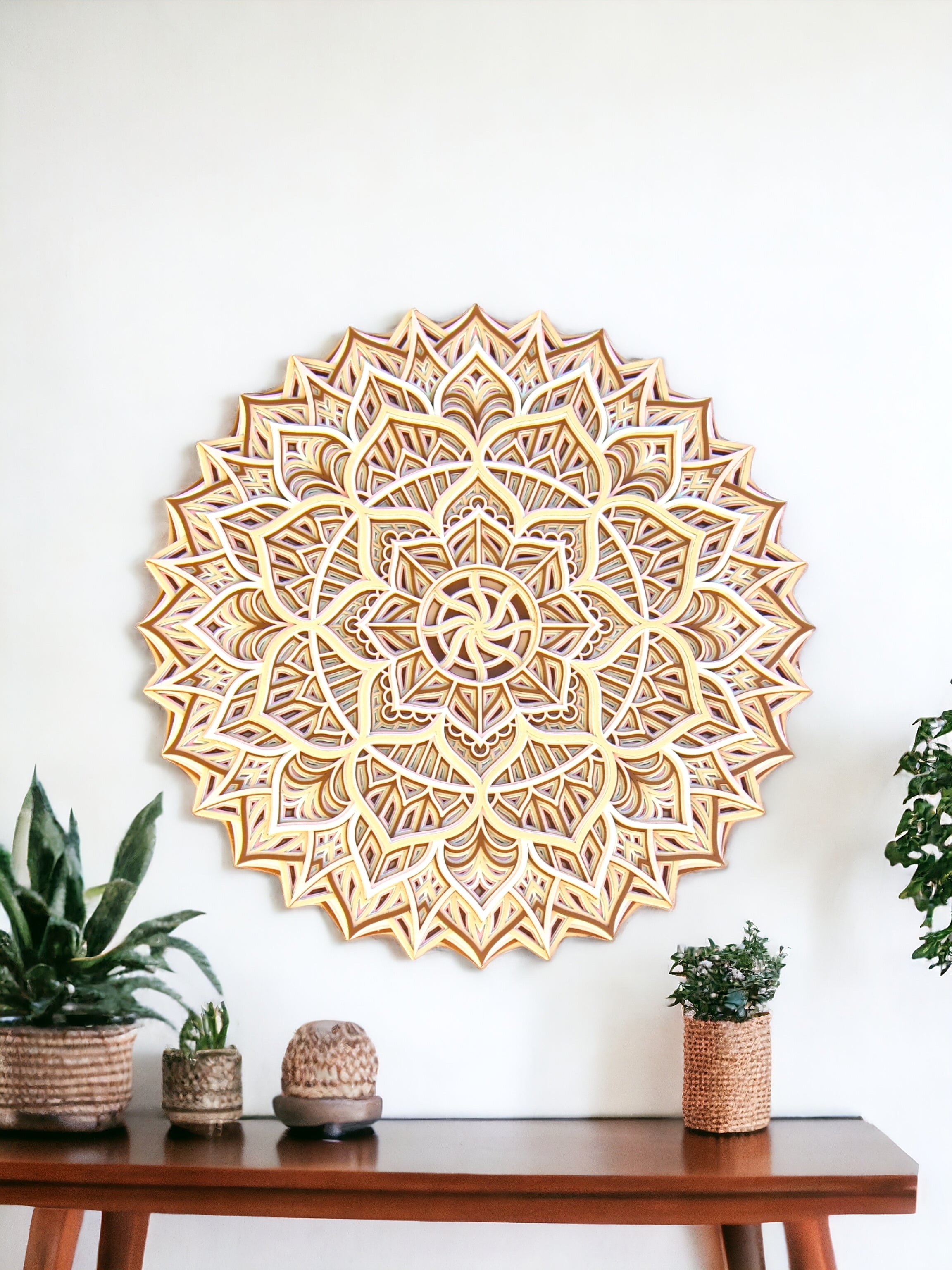 Mandala Wall Art- Peace, Spiritual awakening, Decor, Yoga studio, Living Room, Gift