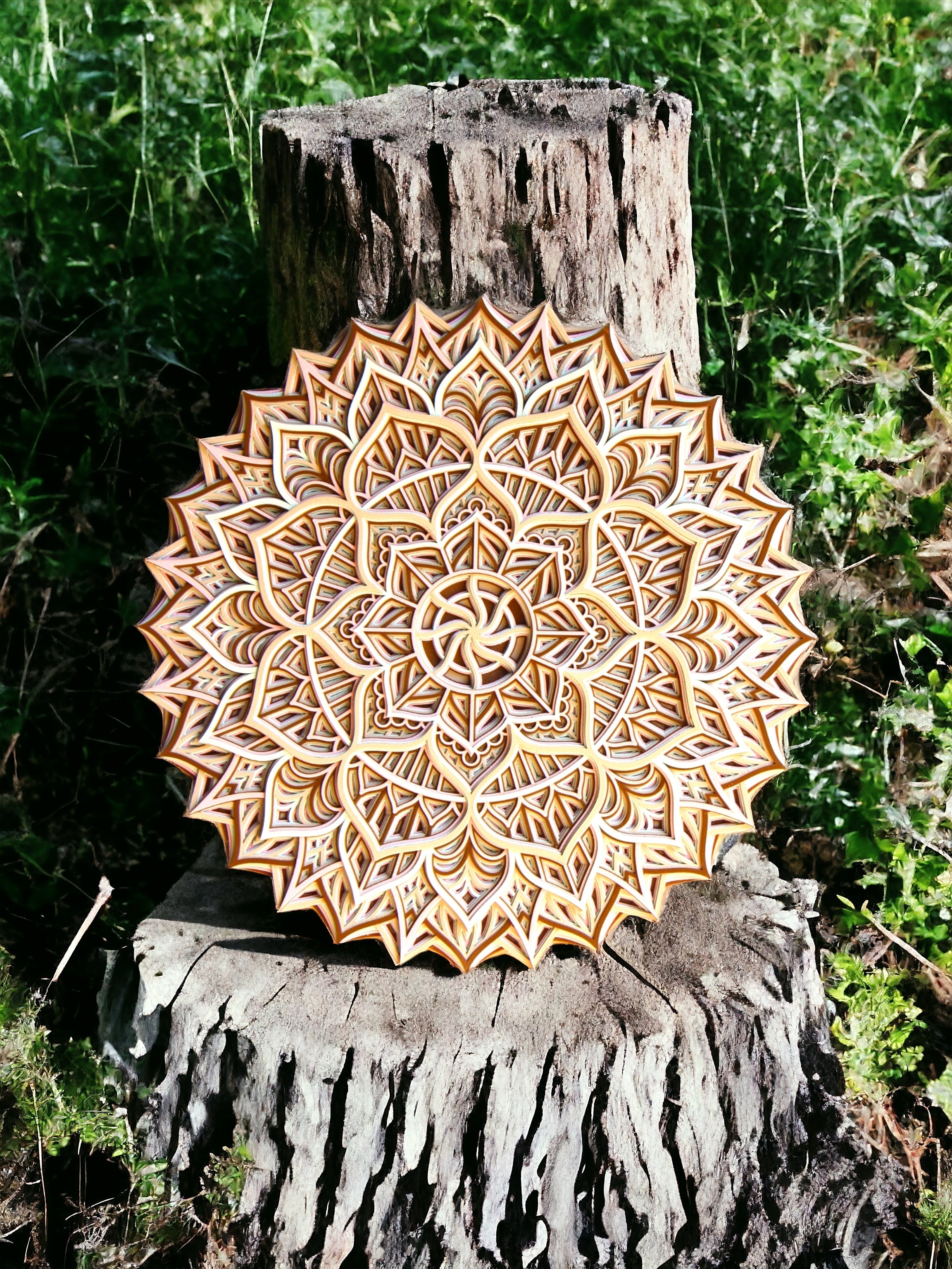 Mandala Wall Art- Peace, Spiritual awakening, Decor, Yoga studio, Living Room, Gift