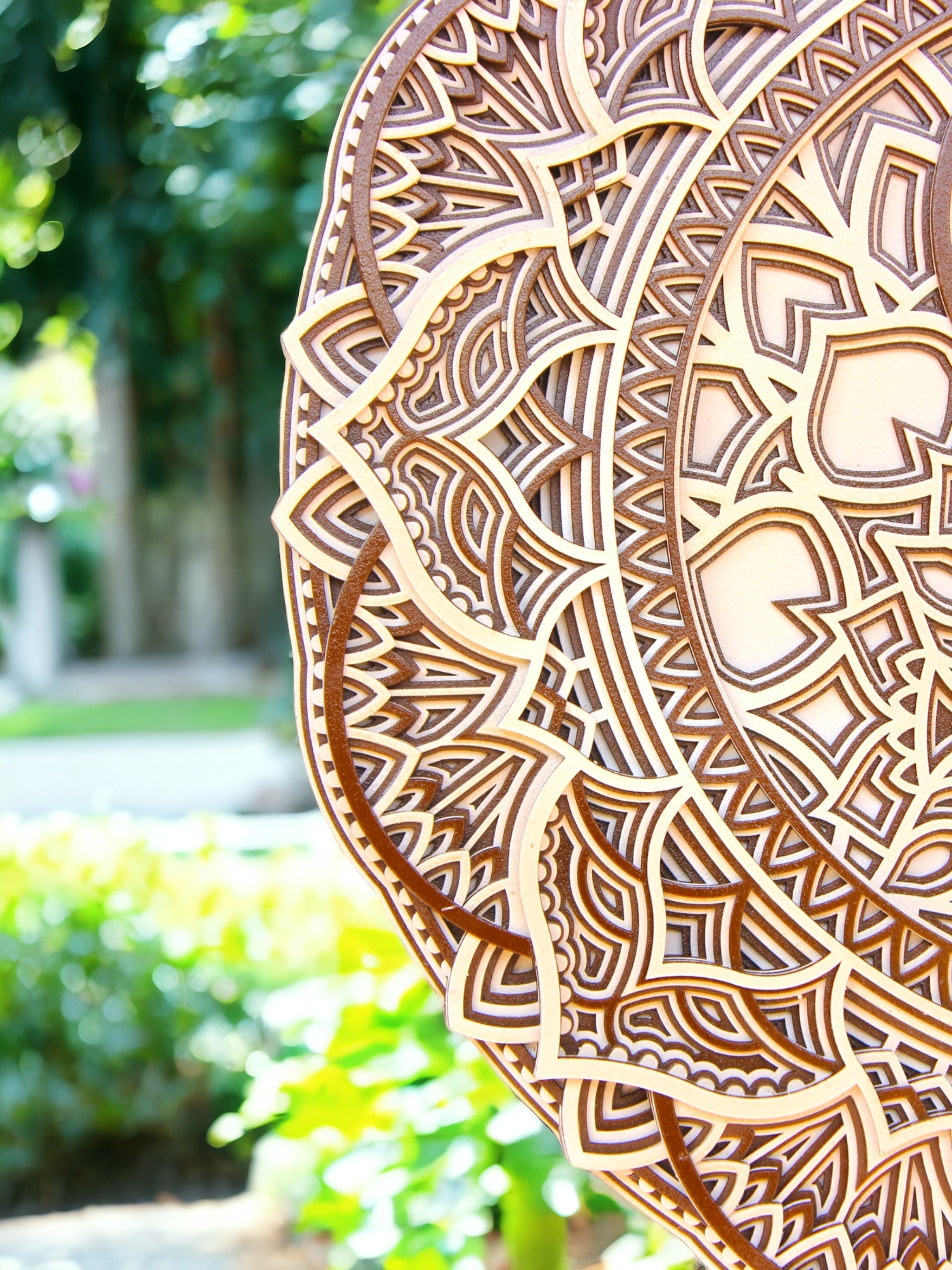 Yin And Yeng - Wooden Handmade Mandala, Yin Yang Wall Art, Spiritual Home Decor, Housewarming Gift, Natural Wood Wall Hanging, Meditation Altar Zen Art, Spiritual