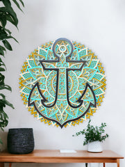 Wooden Anchor Mandala Wall Hanging. Home Decor, Spiritual gift