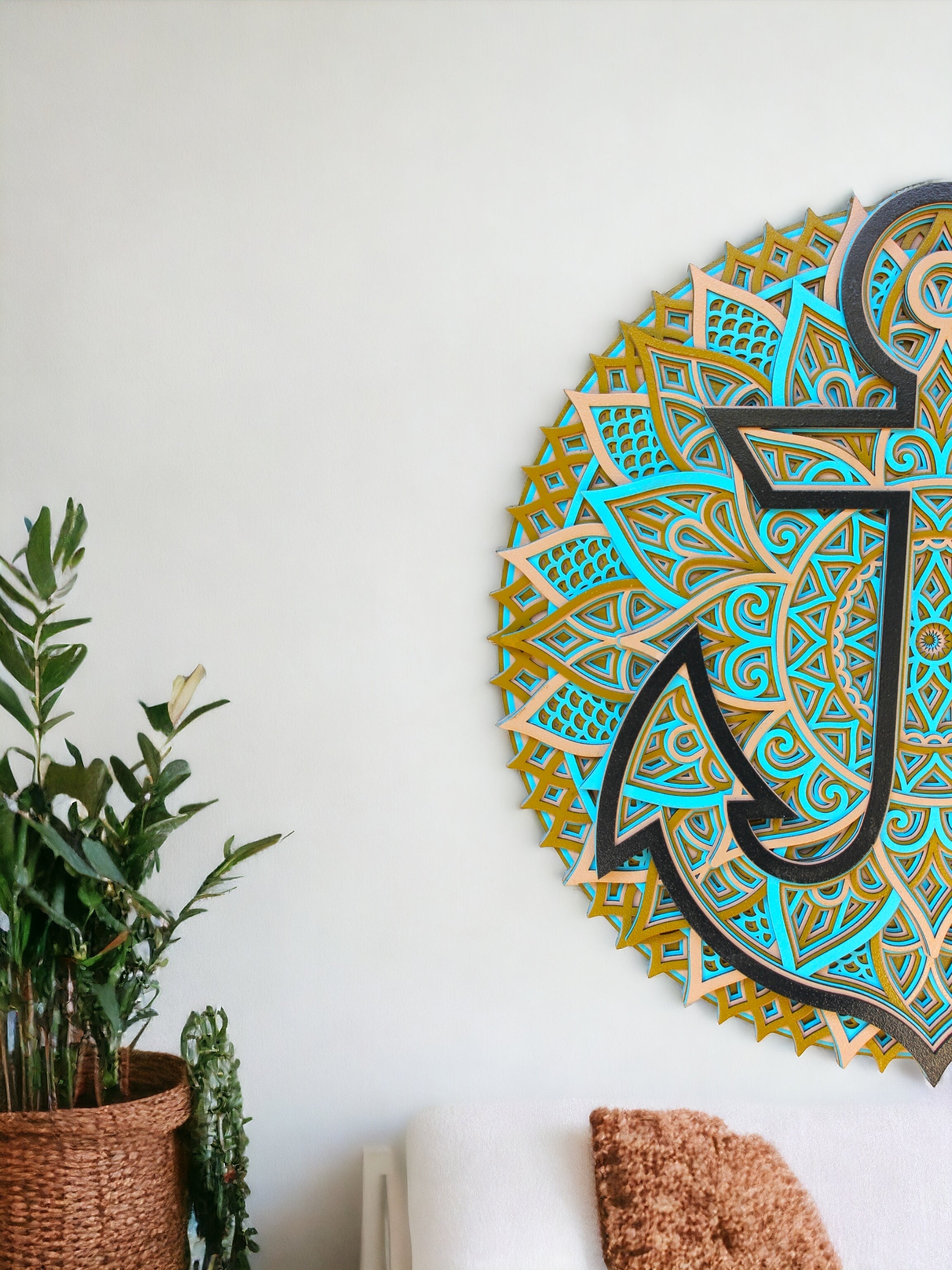 Wooden Anchor Mandala Wall Hanging. Home Decor, Spiritual gift