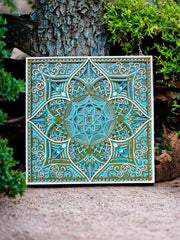 Tricolour Flower Sinri Square - 12 Layers