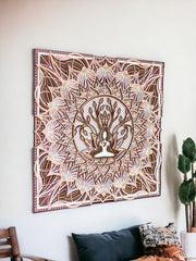 Budha With Tree Square - 9 Layers