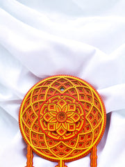 Dream Catcher Orange Color - Wall Art, Gift Good Dreams, Boho