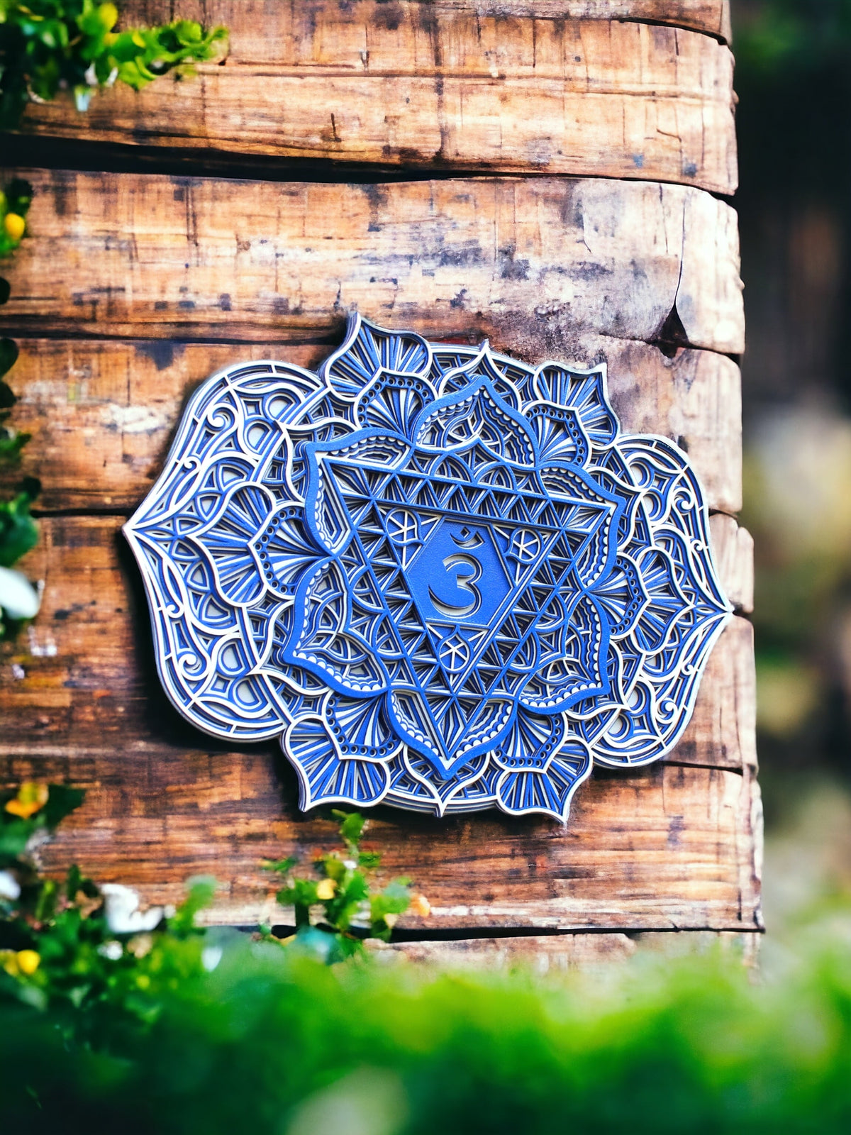 Third Eye Chakra Mandala Wall Art- Healing, Reiki, Yoga, Meditation, Spiritual Gift, Yoga Studio, Living Room