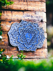 Third Eye Chakra Mandala Wall Art- Healing, Reiki, Yoga, Meditation, Spiritual Gift, Yoga Studio, Living Room