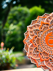 Sacral Chakra Mandala Art- Healing, Seven chakras, Perfect gift & Decor, Meditation