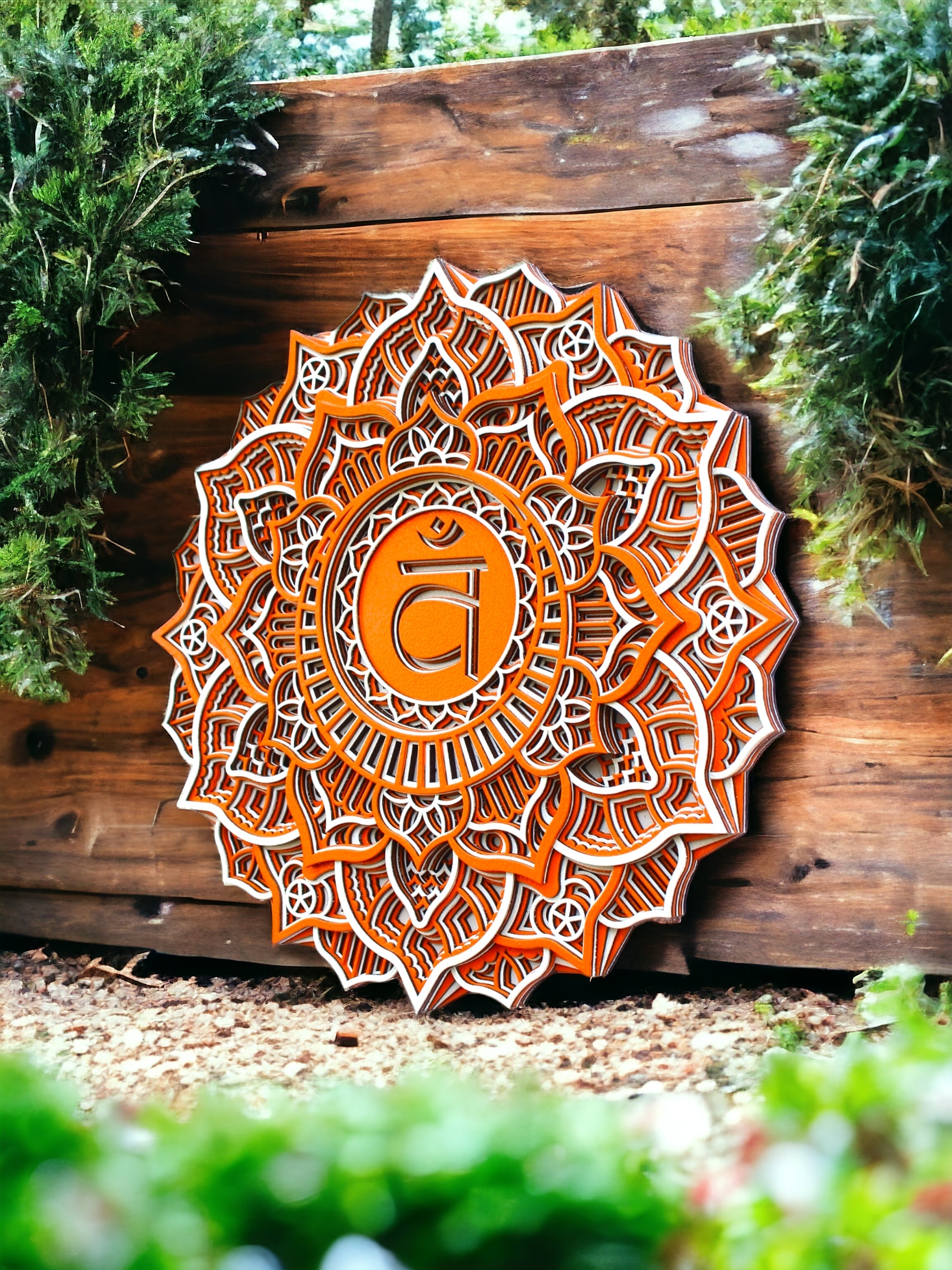 Sacral Chakra Mandala Art- Healing, Seven chakras, Perfect gift & Decor, Meditation