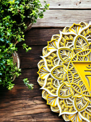 Solar Plexus Chakra -Seven Chakras, Healing, Meditation, Reiki, Yoga, Decor, Gift