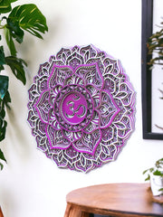 Crown Chakra Mandala Wall Hanging- Meditation, Sahasrara Chakra, Connecting to inner self Focus