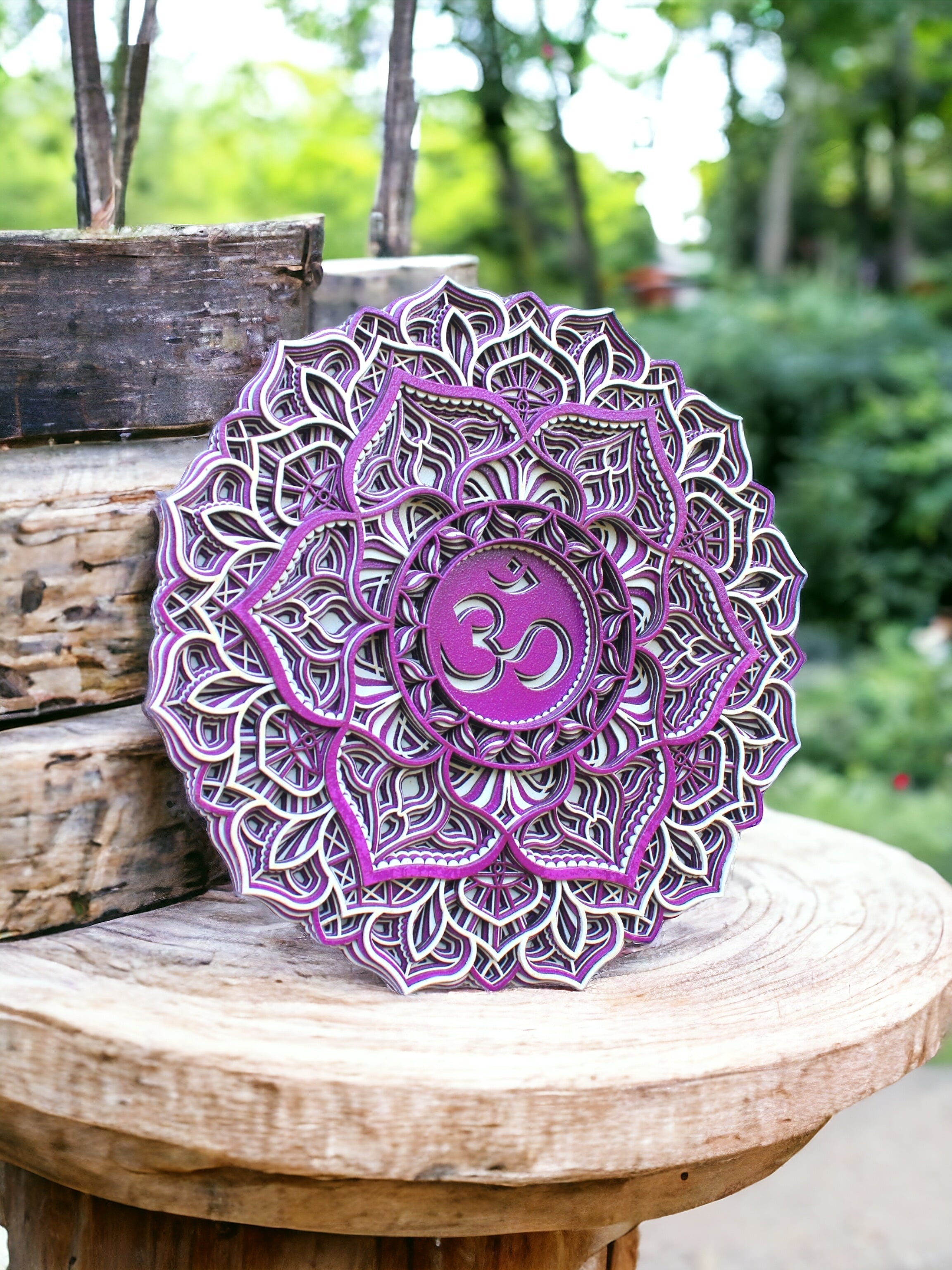 Crown Chakra Mandala Wall Hanging- Meditation, Sahasrara Chakra, Connecting to inner self Focus