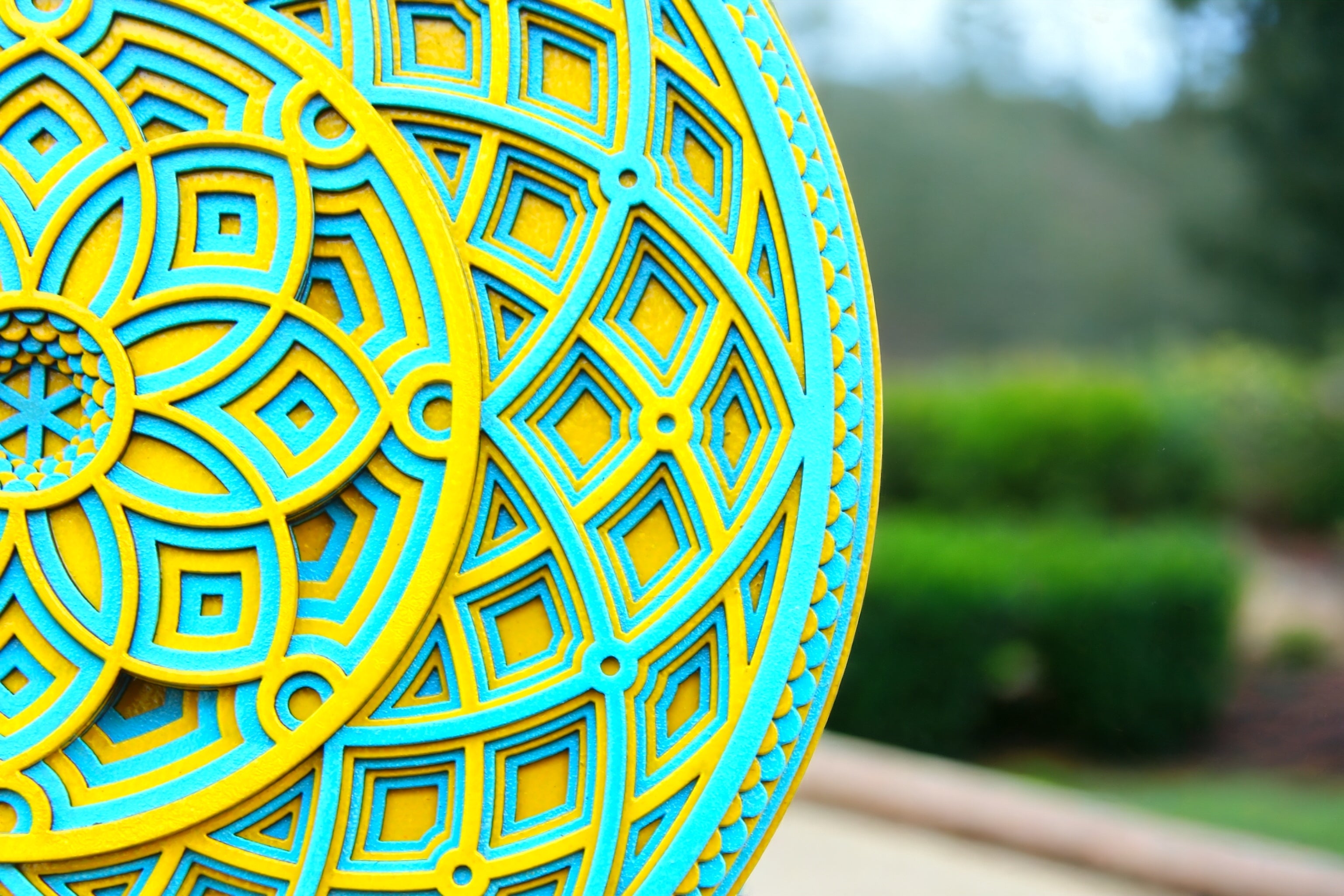 Dream Catcher Green Blue Colour - Wall Art, Gift Good Dreams, Boho