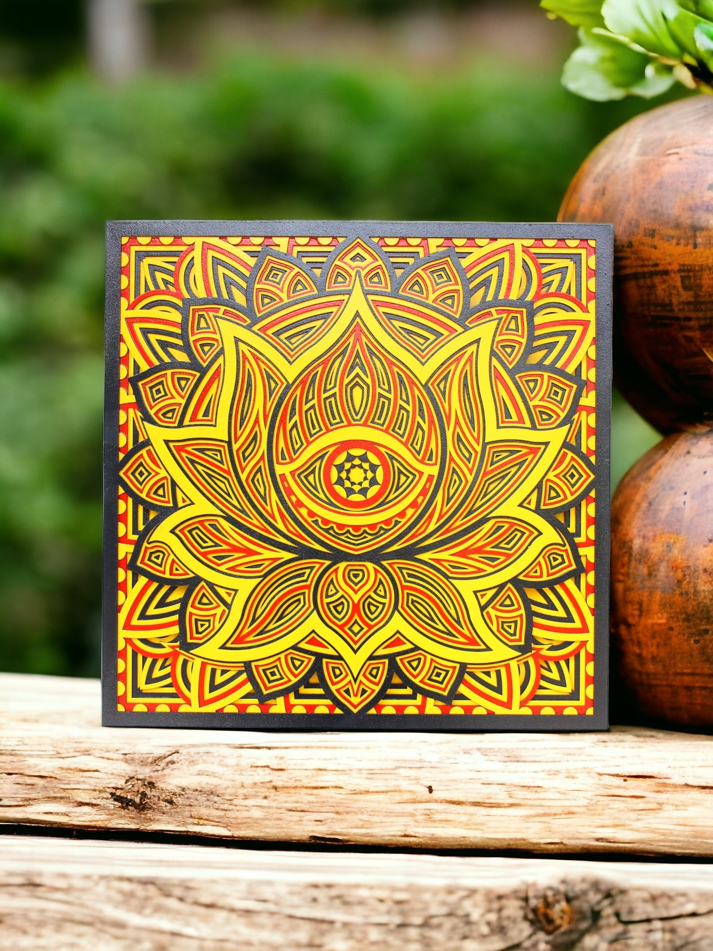 Evil Eye Lotus Square - 9 Layers