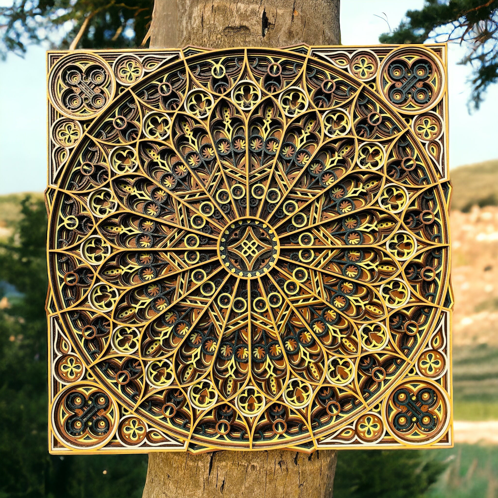 New Grey Mandala Wall Hanging, Unique gift, Vaastu, Peace, focus, Meditation, Home decor