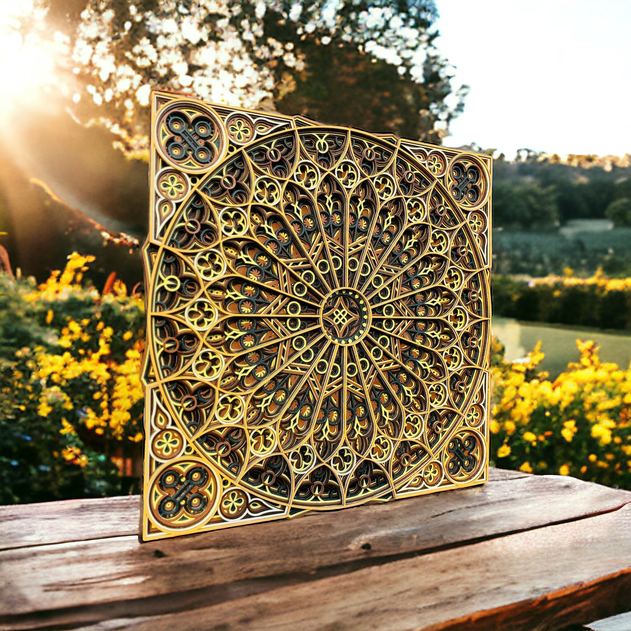 New Grey Mandala Wall Hanging, Unique gift, Vaastu, Peace, focus, Meditation, Home decor