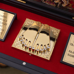 Radha Krishna Pocket Temple with Gopis – Miniature Mandir for Devotion & Harmony