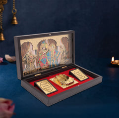 Radha Krishna Pocket Temple with Gopis – Miniature Mandir for Devotion & Harmony