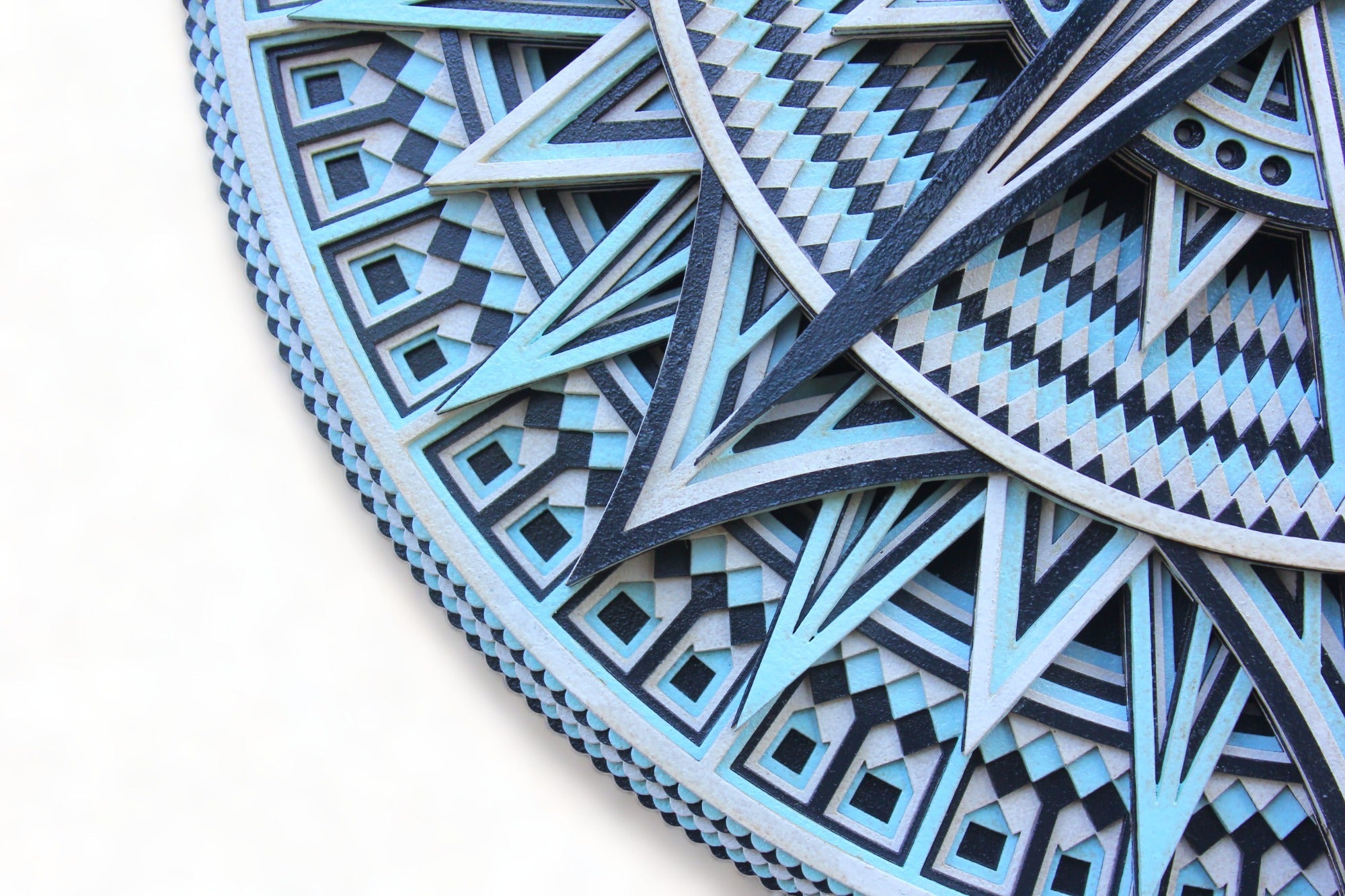 New Round Compass Wall Art - Handcrafted Rustic Boho Home Accent, Unique Gift, Wall Decor