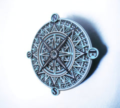 New Round Compass Wall Art - Handcrafted Rustic Boho Home Accent, Unique Gift, Wall Decor