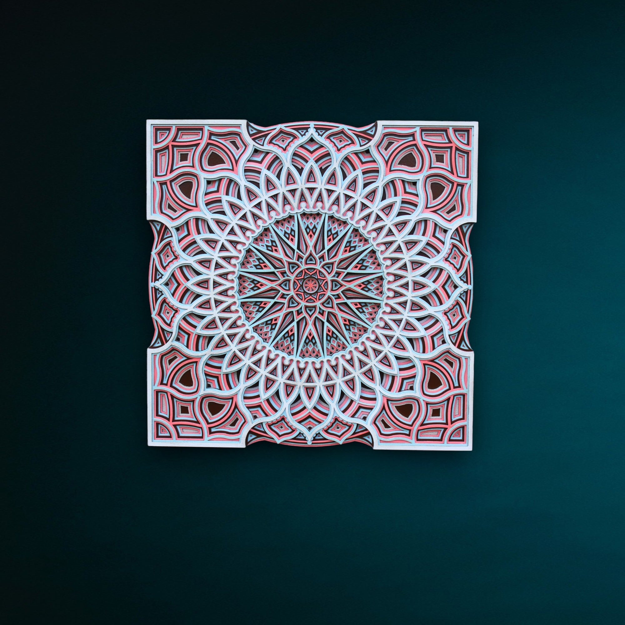 New Arabian Style Square- Mandala Wall Hanging, Unique gift, Vaastu, Peace, focus, Meditation, Home decor