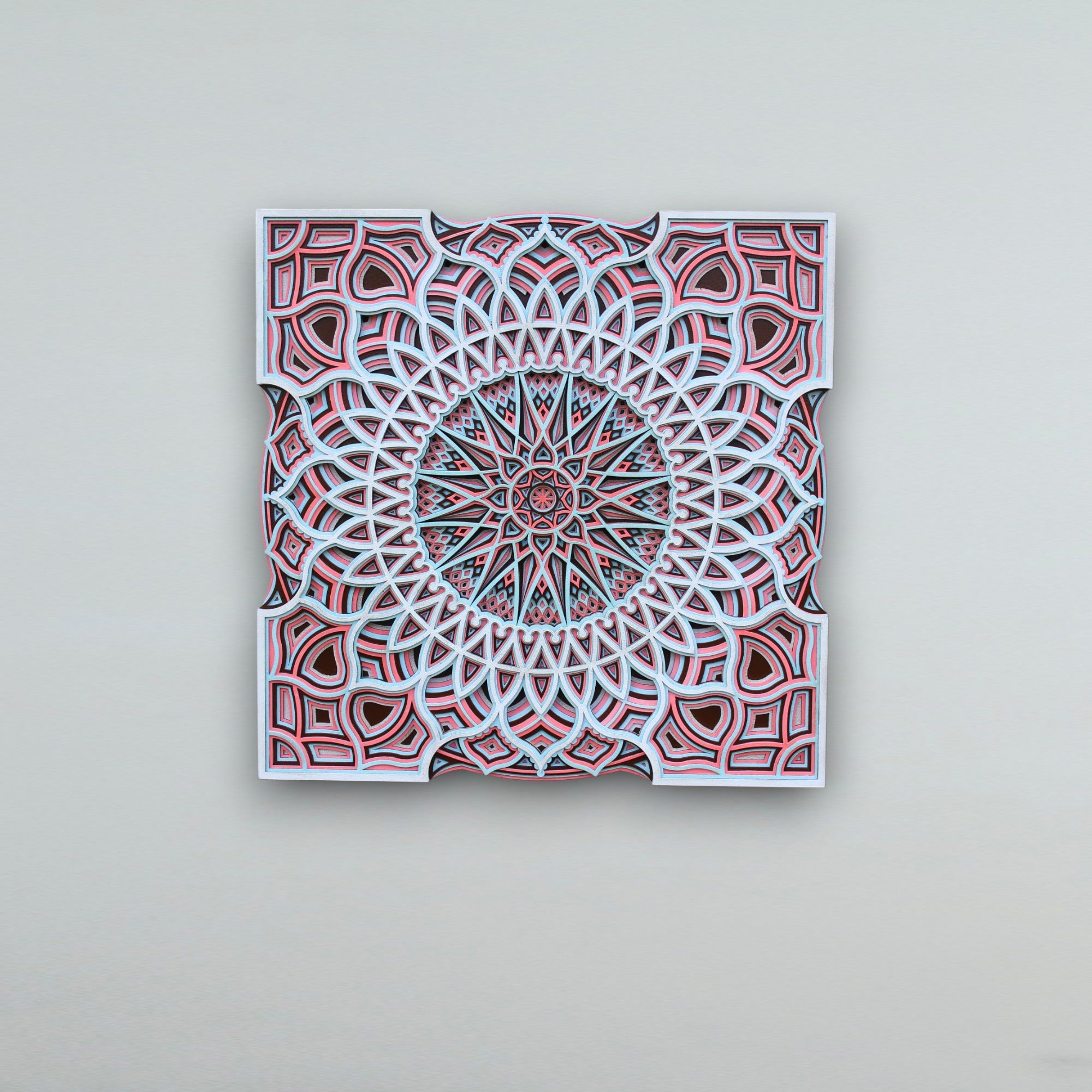 New Arabian Style Square- Mandala Wall Hanging, Unique gift, Vaastu, Peace, focus, Meditation, Home decor