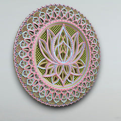 Peaceful Lotus Wooden Wall Art - 8 Layers