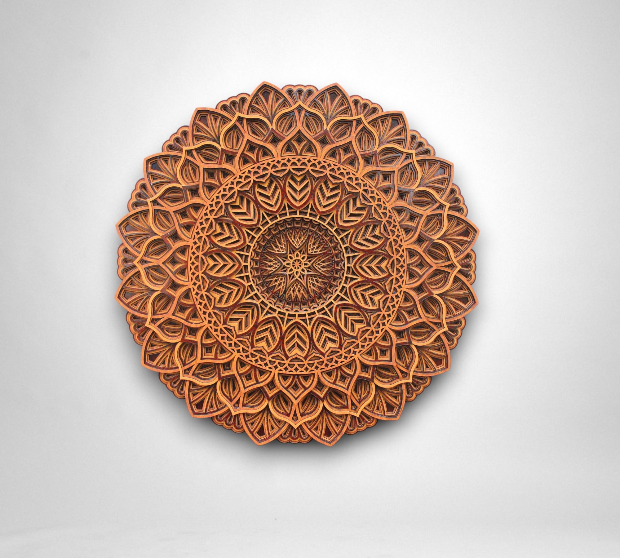 Traditional 3 tome Circle Wooden Mandala Wall Hanging, Perfect Decor, Meditation, Gift