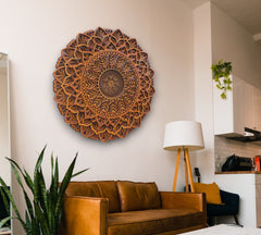 Traditional 3 tome Circle Wooden Mandala Wall Hanging, Perfect Decor, Meditation, Gift