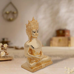 Lord Mahavir Idol in Meditative Pose – 24 Carat Gold Electroplated | Makerz & Marvelz
