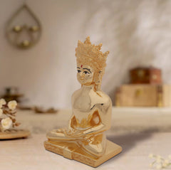 Lord Mahavir Idol in Meditative Pose – 24 Carat Gold Electroplated | Makerz & Marvelz