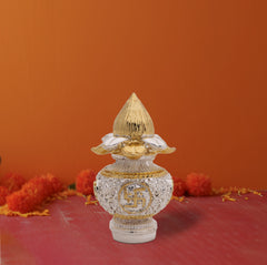 Pure Silver Coated Shree Kalash – 24 Carat Gold & Silver Electroplated | Makerz & Marvelz