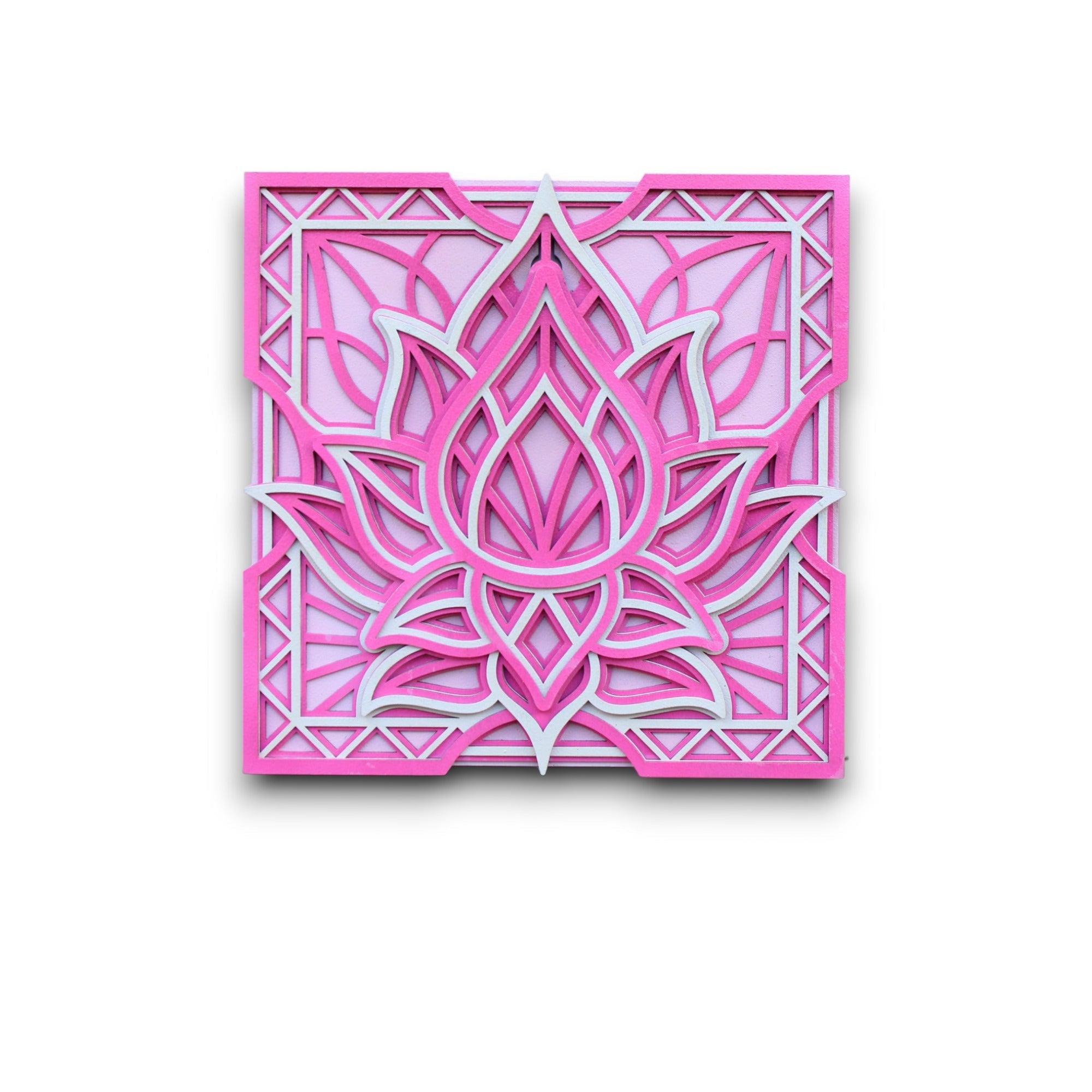 Pink Lotus Mandala Wall Hanging, Peace, Home Decor, Living room, Meditation room