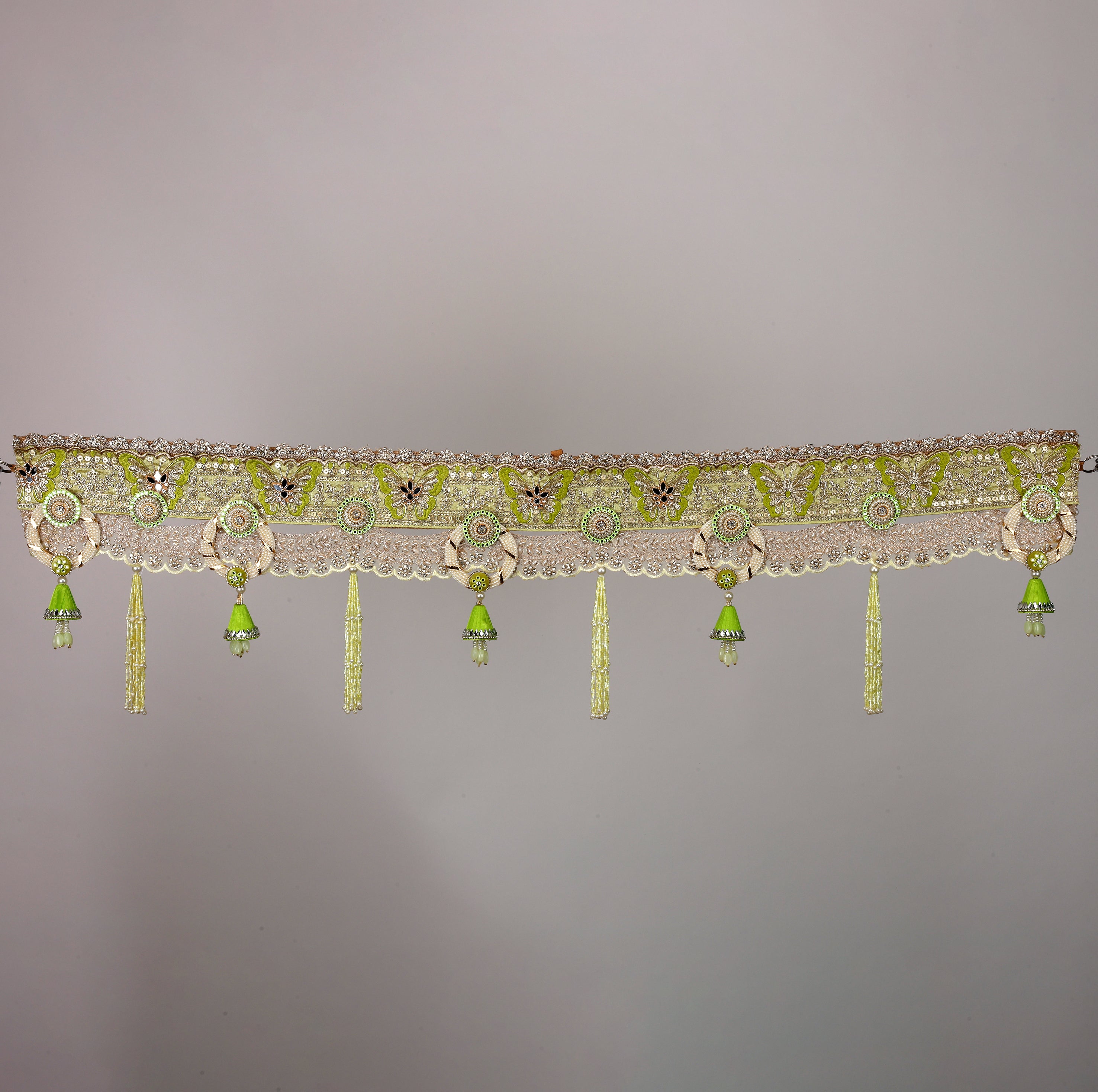 Graceful Green Butterfly Bandhanwar – Elegant Decorative Toran for Home & Festive Decor