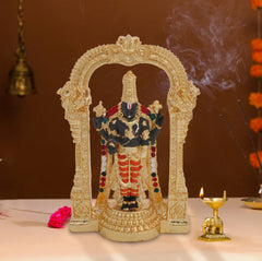 Gold tone Lord Venkateswara Balaji Idol – 24 Carat Gold & Silver Electroplated | Makerz & Marvelz